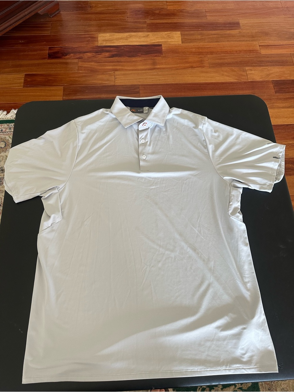 KJUS Men's Light Gray Polo Shirt - Classic Performance Style SPF 50+ XXL